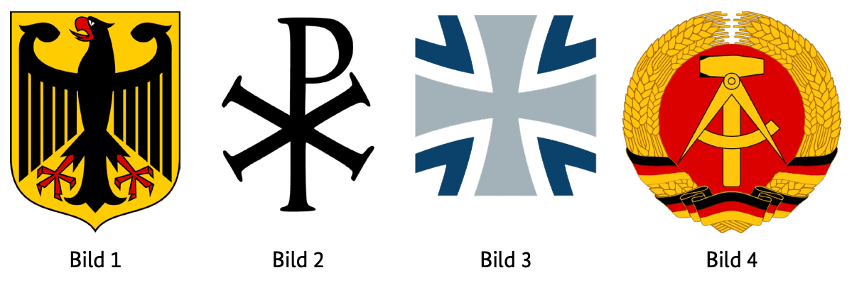 Aufgabe 209 Welches war das Wappen der Deutschen Demokratischen Republik?