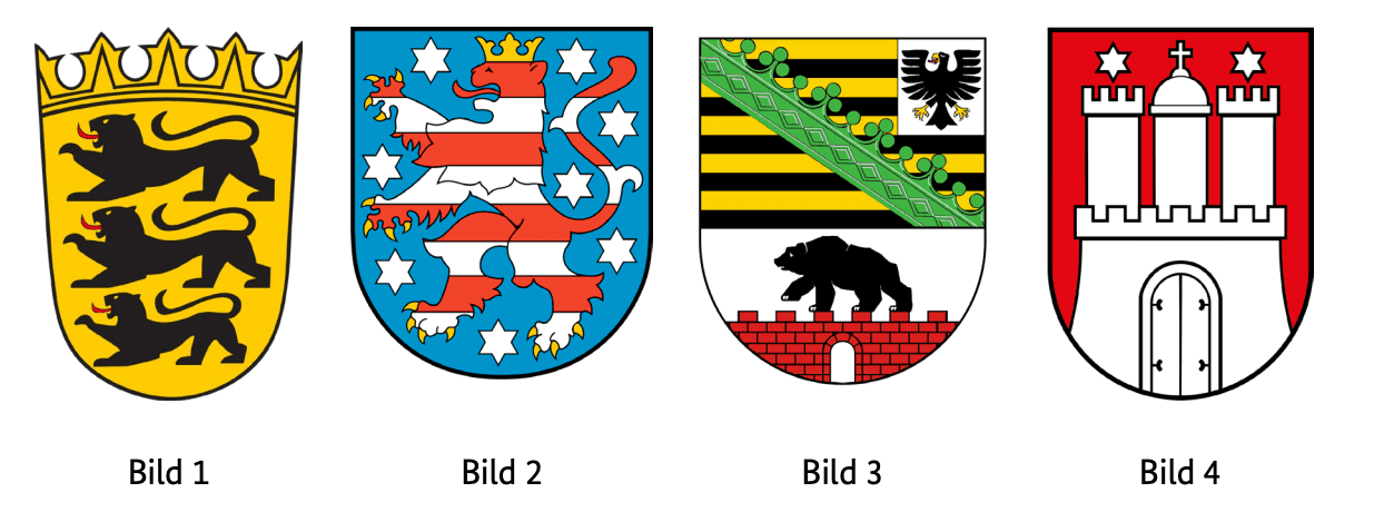 Welches Wappen gehört zum Bundesland Baden-Württemberg?