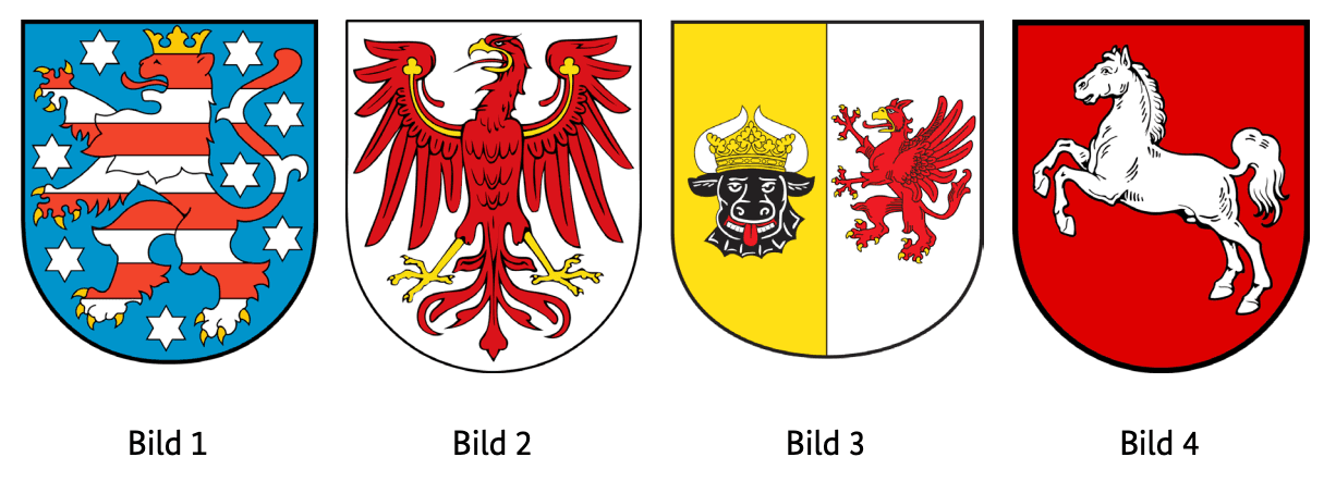 Welches Wappen gehört zum Bundesland Mecklenburg-Vorpommern?