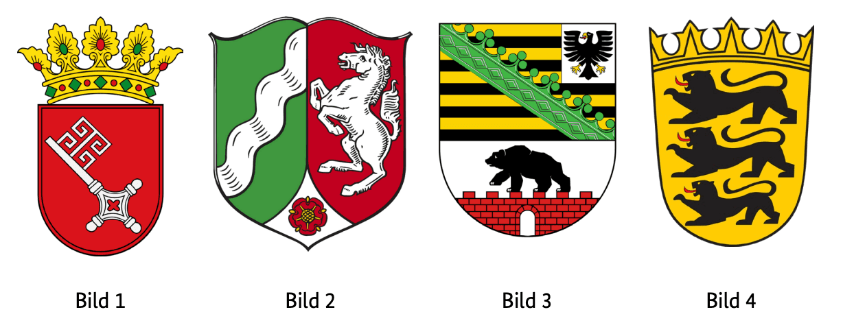 Welches Wappen gehört zum Bundesland Nordrhein-Westfalen?